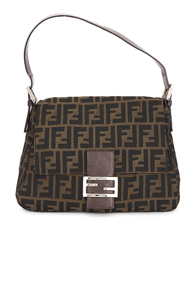 Fendi Zucca Mama Forever Baguette Shoulder Bag