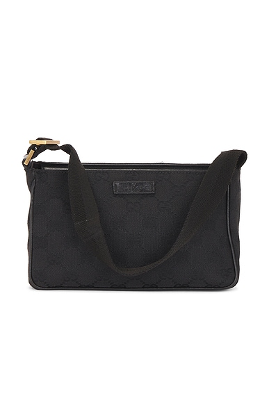 FWRD Renew Gucci Pochette Shoulder Bag in Black