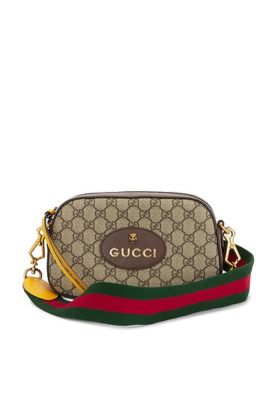 FWRD Renew Gucci Neo Vintage Messenger Bag in Beige
