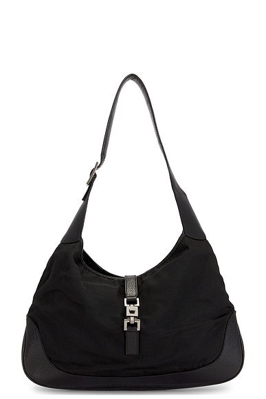 FWRD Renew Gucci Jackie Hobo Bag in Black