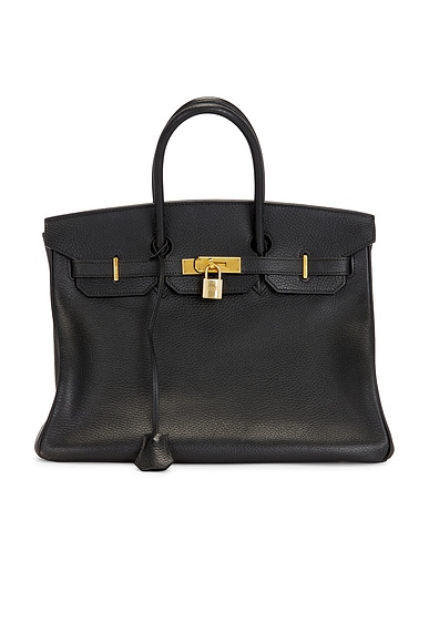 FWRD Renew Hermes Ardennes Birkin 35 Retourne Handbag in Noir