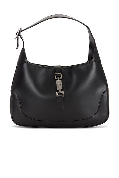 FWRD Renew Gucci Jackie Hobo Bag in Black