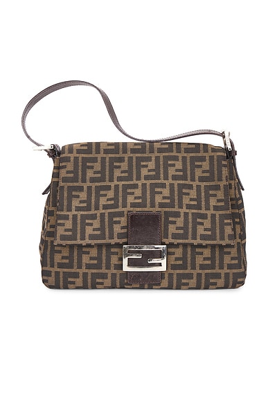 Fendi Zucca Mama Forever Baguette Shoulder Bag