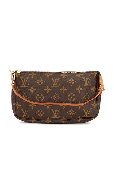 FWRD Renew Louis Vuitton Monogram Pochette Accessoires Shoulder Bag in Brown