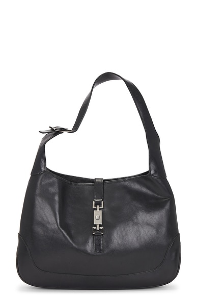 FWRD Renew Gucci Jackie Hobo Bag in Black