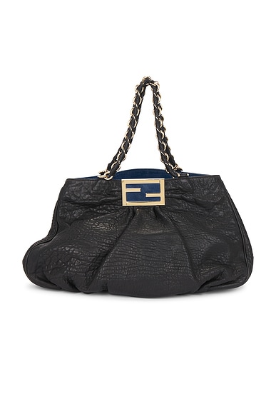 FWRD Renew Fendi Mia Tote Bag in Black