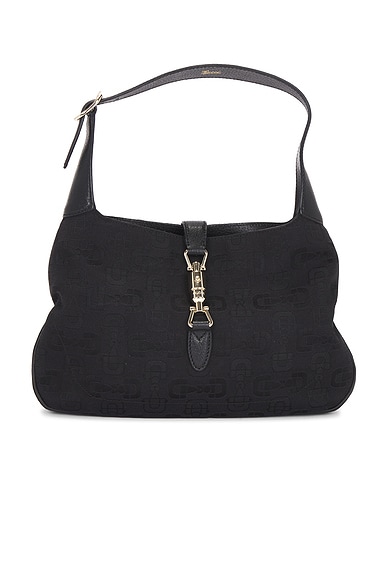 FWRD Renew Gucci Jackie Hobo Bag in Black
