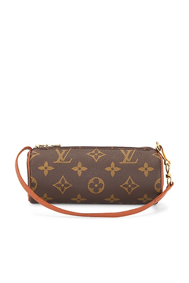 FWRD Renew Louis Vuitton Vintage Monogram Papillon Pochette Shoulder Bag in Brown