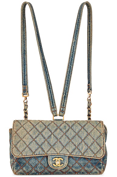 Chanel Denim Vintage Flap Backpack