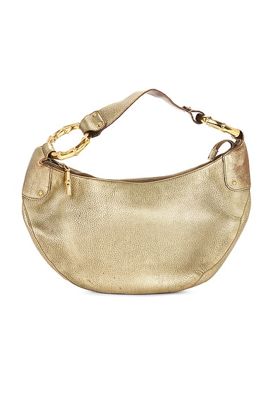 FWRD Renew Gucci Bamboo Hobo Bag in Gold