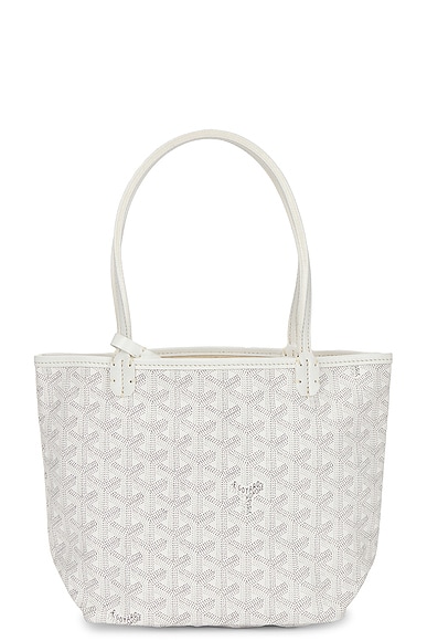 FWRD Renew Goyard Saint Louis Junior Tote Bag in White