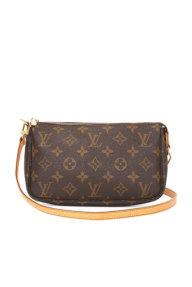 FWRD Renew Louis Vuitton Monogram Pochette Accessoires Shoulder Bag in Brown