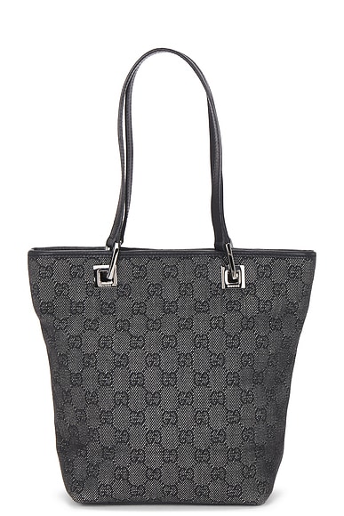 FWRD Renew Gucci GG Vintage Bucket Tote Bag in Black