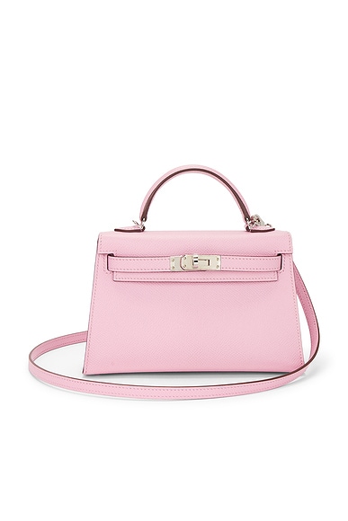 FWRD Renew Hermes Epsom Kelly 20 Handbag in Mauve Sylvestre