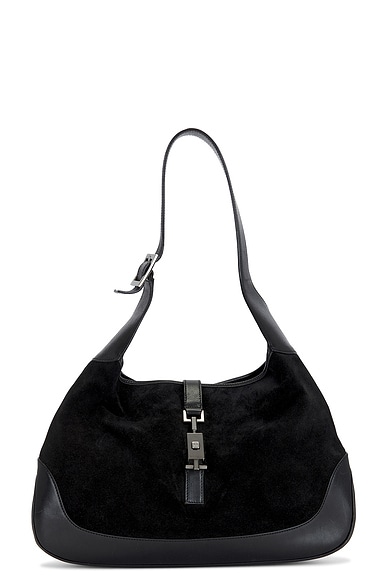 FWRD Renew Gucci Jackie Hobo Bag in Black