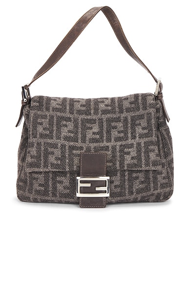 Fendi Zucca Mama Forever Baguette Shoulder Bag