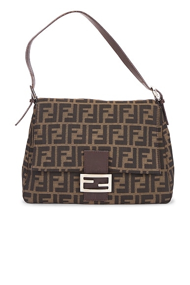 Fendi Zucca Mama Forever Baguette Shoulder Bag