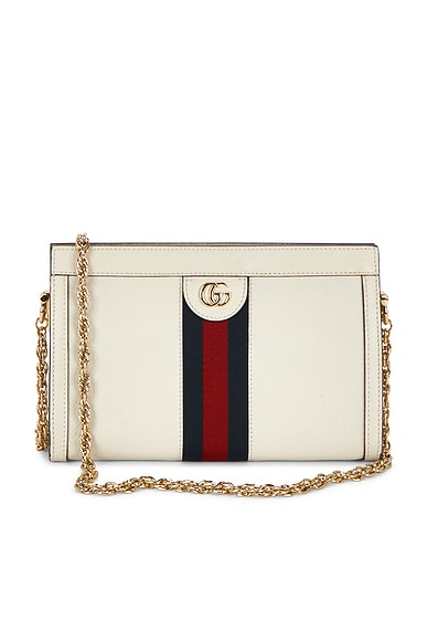 FWRD Renew Gucci Ophidia Shoulder Bag in Mystic White
