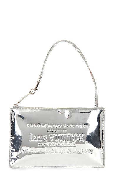 FWRD Renew Louis Vuitton Limited Edition Monogram Miroir Pochette Platt Shoulder Bag in Silver