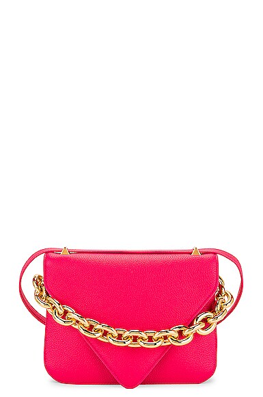 Pre-owned Bottega Veneta Envelope Bag In Lollipop & Gold