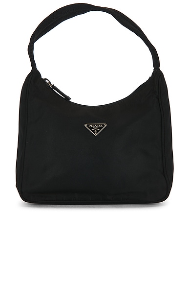 FWRD Renew Prada Re-Edition 2000 Re-Nylon Shoulder Bag in Black