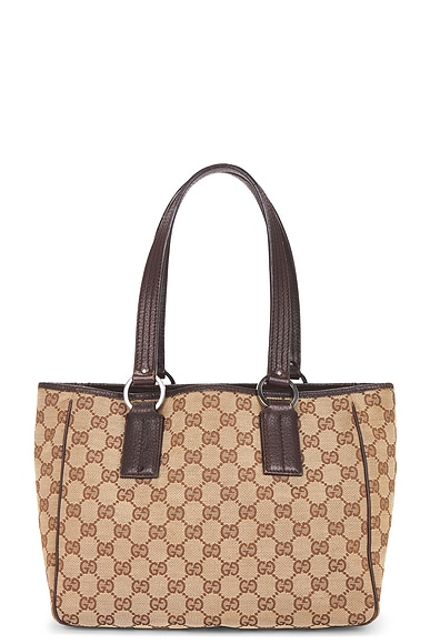 FWRD Renew Gucci Tote Bag in Brown