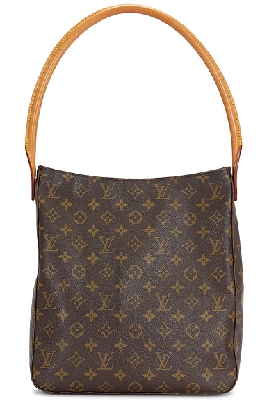 FWRD Renew Louis Vuitton Monogram Looping GM Shoulder Bag in Brown