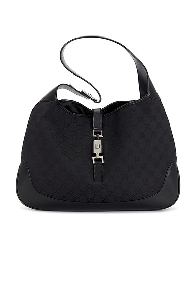 FWRD Renew Gucci Jackie Hobo Bag in Black