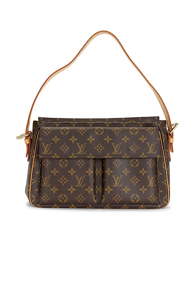 FWRD Renew Louis Vuitton Monogram Viva Cite GM Shoulder Bag in Brown