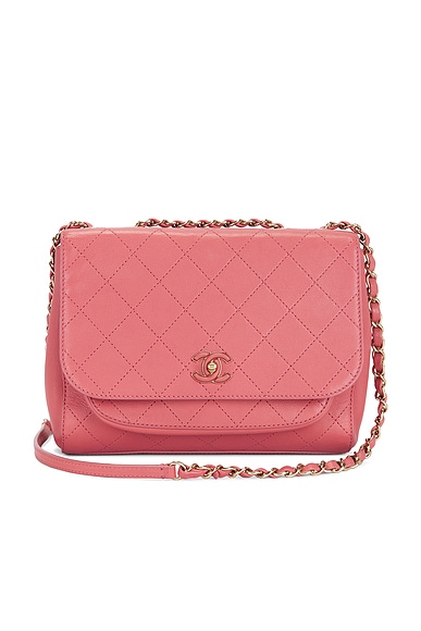 FWRD Renew Chanel Calfskin Flap Bag in Pink