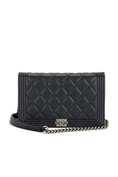 Chanel Caviar Boy Wallet On Chain
