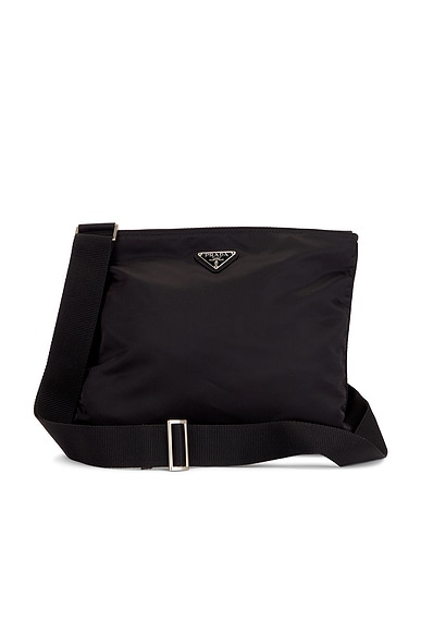 Prada Tessuto Flat Messenger Bag