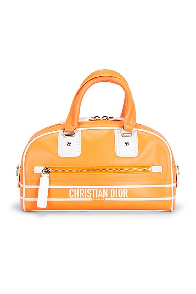 FWRD Renew Dior Mini Vibe Bowling Bag in Orange