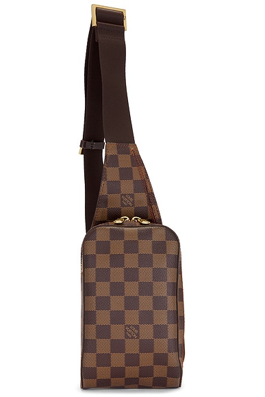 FWRD Renew Louis Vuitton Brown Damier Ebene Geronimos Belt Bag in Brown