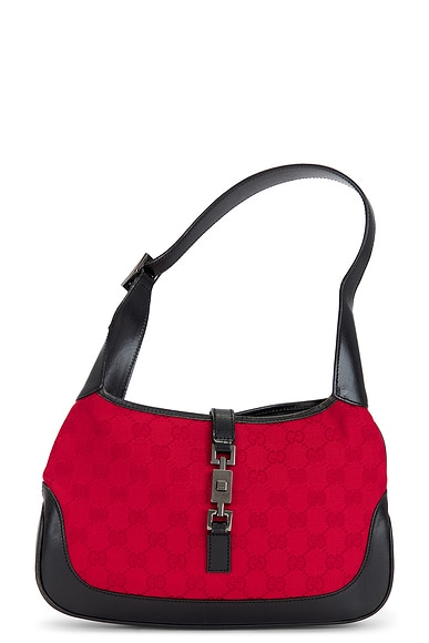 FWRD Renew Gucci Jackie Hobo Bag in Red