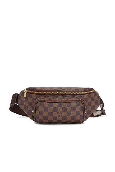 FWRD Renew Louis Vuitton Damier Ebene Melville Bum Bag in Brown