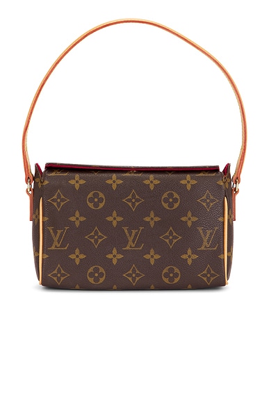 FWRD Renew Louis Vuitton Monogram Recital Shoulder Bag in Brown