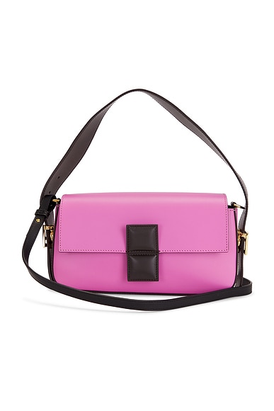 FWRD Renew Fendi X Stefano Pilati Twist Baguette Shoulder Bag  in Pink