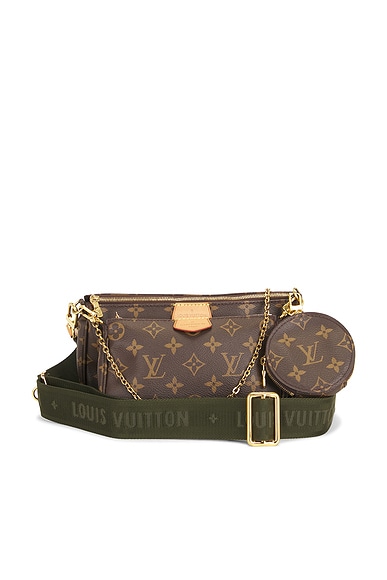 FWRD Renew Louis Vuitton Monogram Multi Pochette Accessoires Shoulder Bag in Brown