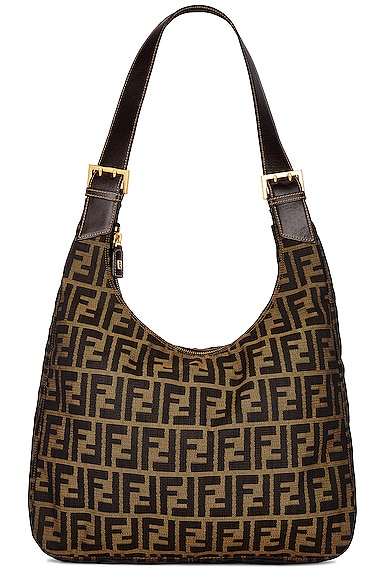 Fendi Zucca Shoulder Bag In Brown | ModeSens