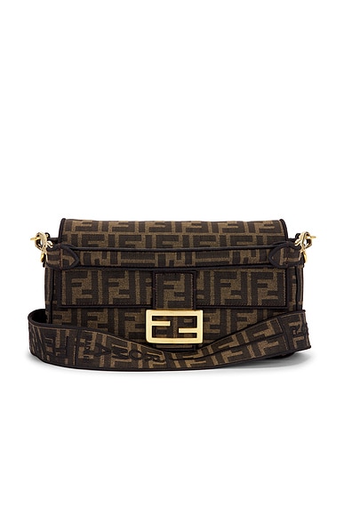 FWRD Renew Fendi FF 1974 Baguette Zucca Brown WSS in Brown