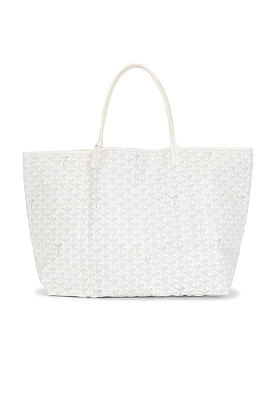 FWRD Renew Goyard Saint Louis GM Tote Bag in White