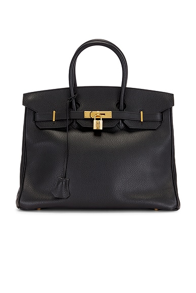 FWRD Renew Hermes Ardennes Birkin 35 Handbag  in Noir