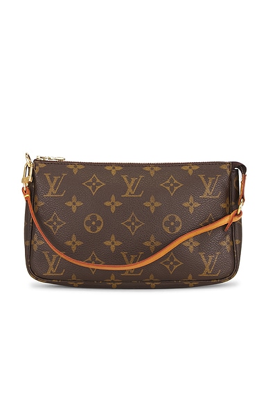 FWRD Renew Louis Vuitton Monogram Pochette Accessoires Shoulder Bag in Brown