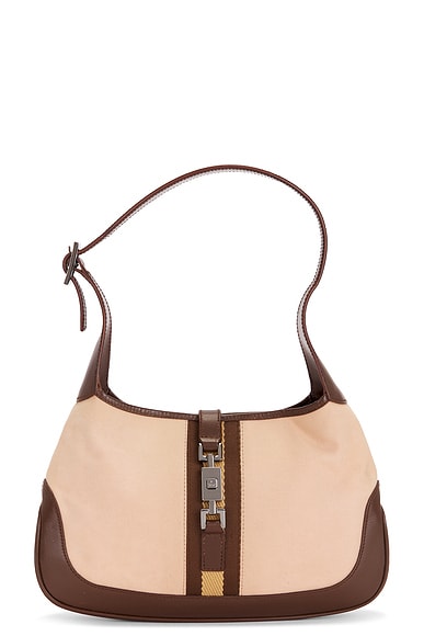 FWRD Renew Gucci Jackie Hobo Bag in Neutral