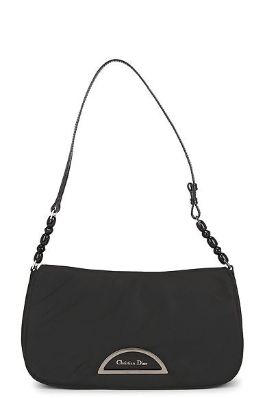 FWRD Renew Dior Maris Pearl Shoulder Bag in Black