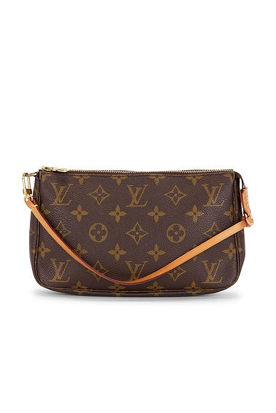 FWRD Renew Louis Vuitton Monogram Pochette Accessoires Shoulder Bag in Brown