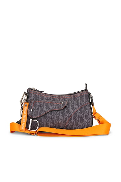 FWRD Renew Dior Flight Line Double Saddle Bag in Blue