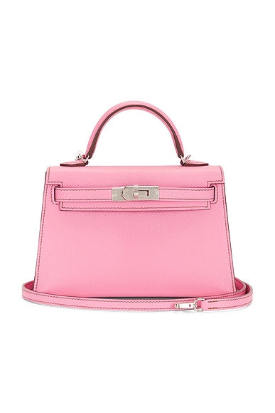 FWRD Renew Hermes Epsom Kelly 20 Handbag in Bubblegum