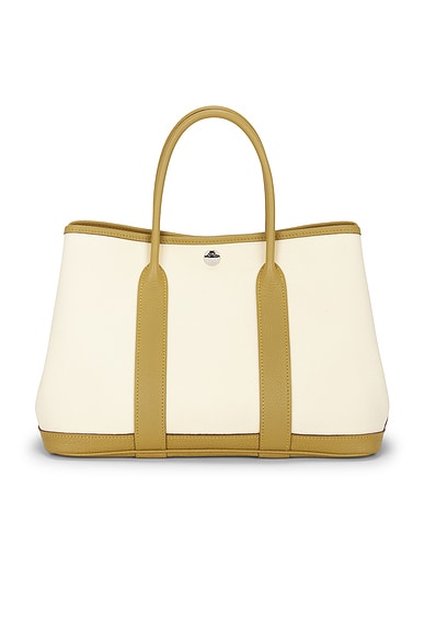 Hermes Toile & Leather Garden Party 30 Tote Bag
